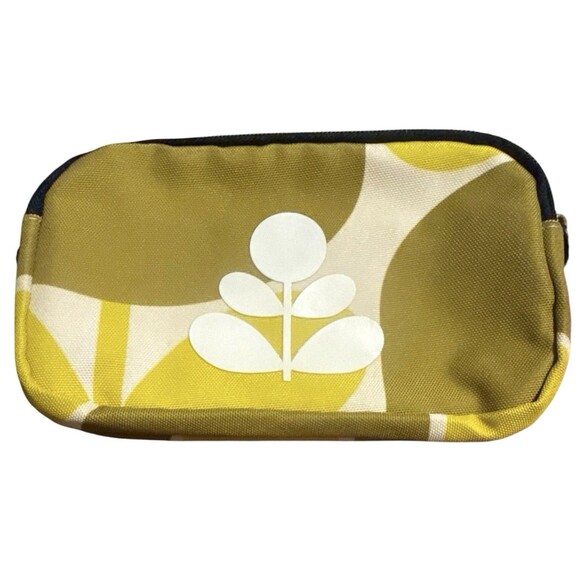 orla kiely bag Small Yellow Purse Pouch.   Can add a strap to make it crossbody. - Picture 1 of 6